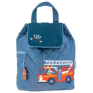 Firetruck Quilted Backpack - Stephen Joseph