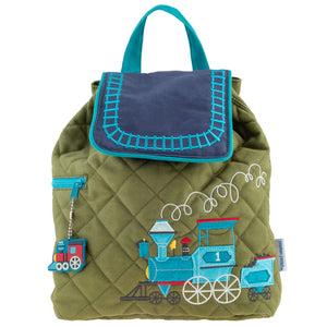 Train Quilted Backpack - Stephen Joseph