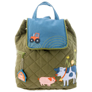 Quilted Farm Tractor Backpack - Stephen Joseph