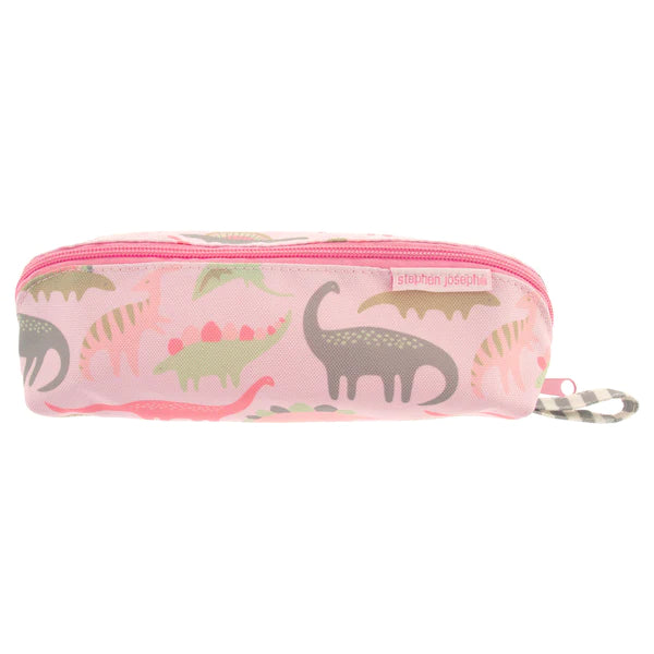 Pink Dino Pencil Pouch - Stephen Joseph