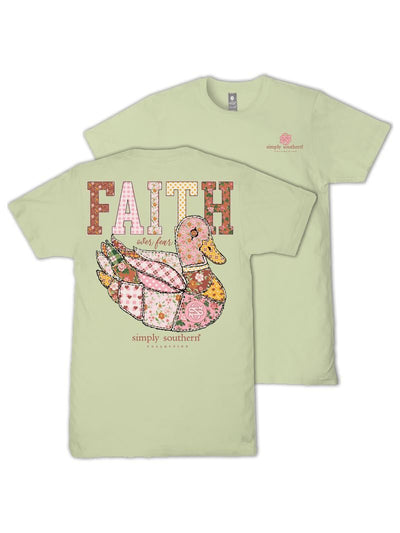 Faith Mallard Duck - Graphic Short Sleeve T-Shirt - Simply Southern