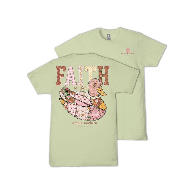 Faith Mallard Duck - Graphic Short Sleeve T-Shirt - Simply Southern