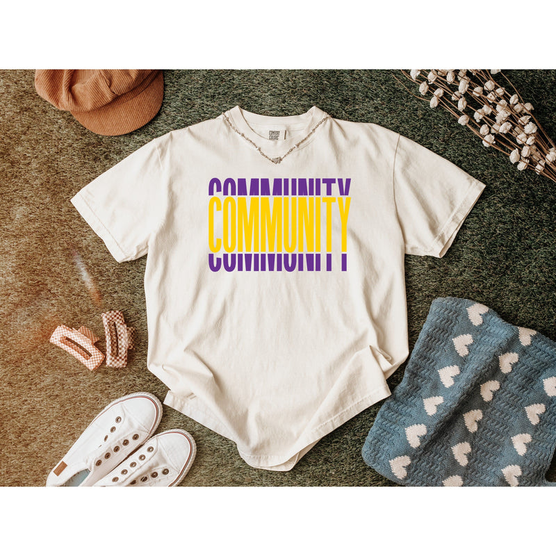 Community Split Design Comfort Color TShirt