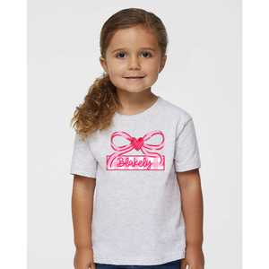 Bow Valentines Day Kids Printed Tee