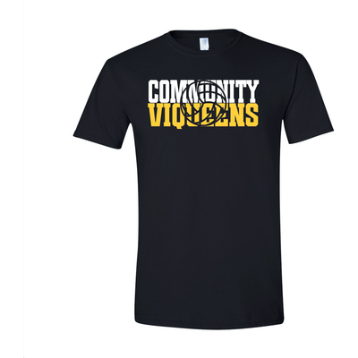 Community Volleyball Black Spirit Shirt
