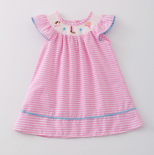 Cowgirl Smocked Girls Dress - Clover Cottage