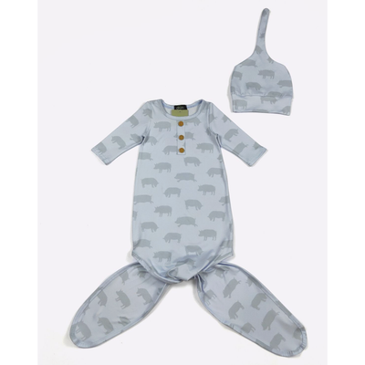 Pot Belly Gown & Hat Set – Clover Cottage