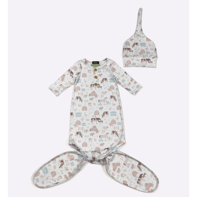 Barnyard Blue Gown & Hat Set – Clover Cottage