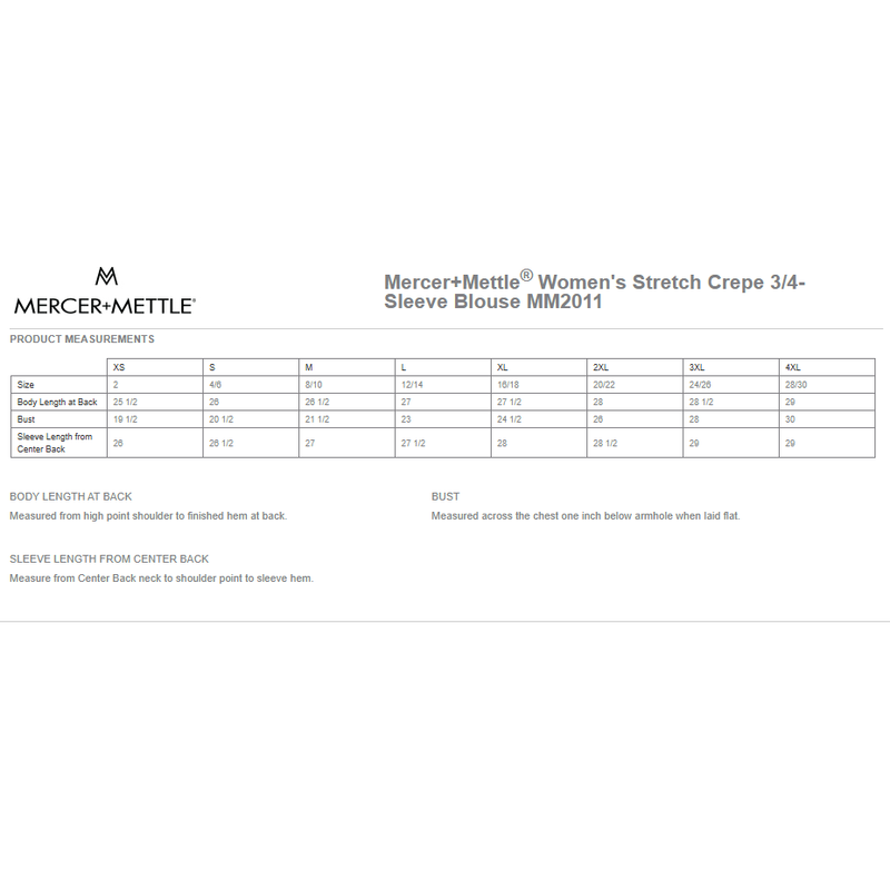 FCB Mercer+Mettle® Women's Stretch Crepe 3/4-Sleeve Blouse