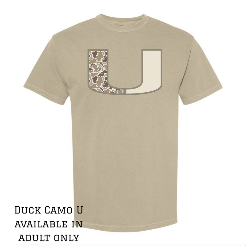 Duck Camo U Comfort Color Tshirt- Community Vikings- Khaki