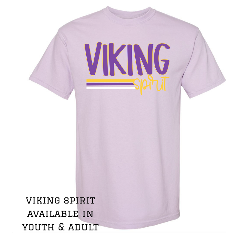 Viking Spirit Comfort Color TShirt- Community Vikings Orchid