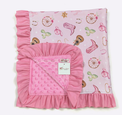 Pink Cowgirl Blanket - Clover Cottage