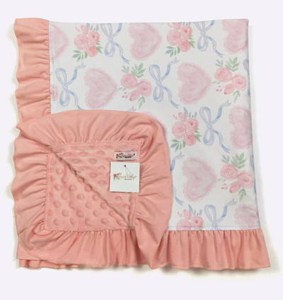 Scalloped Heart Blanket - Clover Cottage