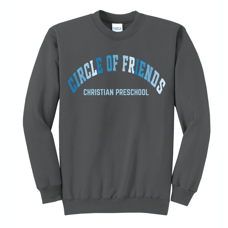 Circle Of Friends BLUE Design (Other Style Options Available) PC - CHARCOAL