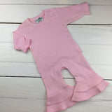 Baby Girl Sleeved Romper - Monogrammable