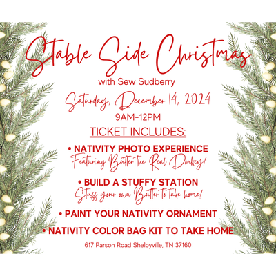 Stable Side Christmas Event Ticket - Featuring Butter the Donkey