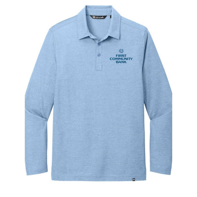 FCB TM1MZ343 Travis Mathew Oceanside Heather Long Sleeve Polo