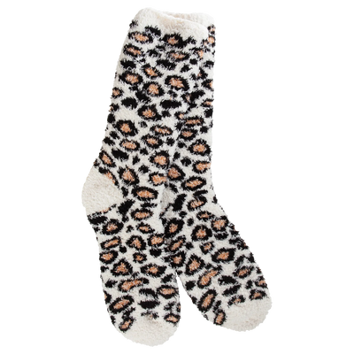 Leopard Crew - World's Softest Socks for Women