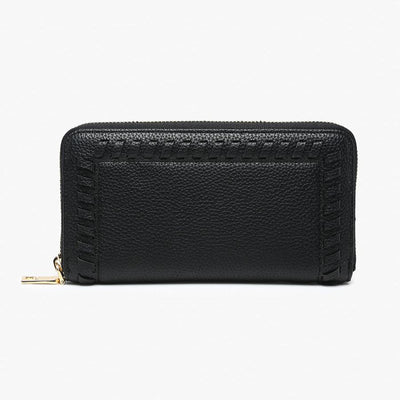 Black Nora Whipstitch Wallet