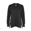 Black - Modal Spandex High Low Crewneck