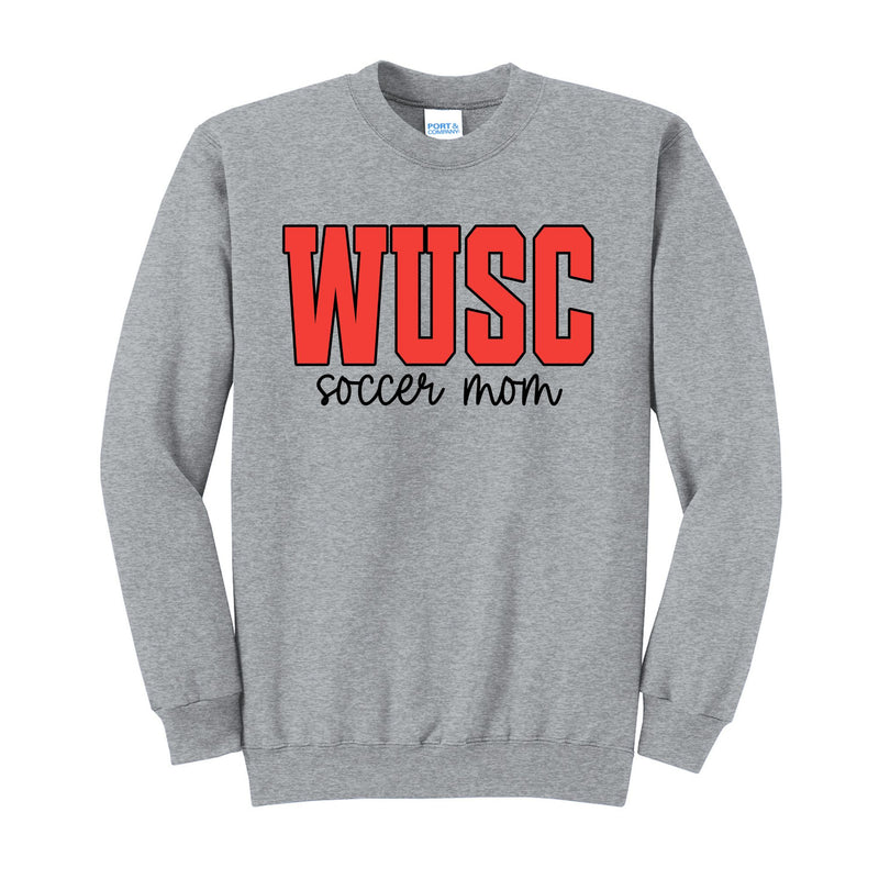 WUSC Mom Printed Port and Co Crewneck Sweatshirt
