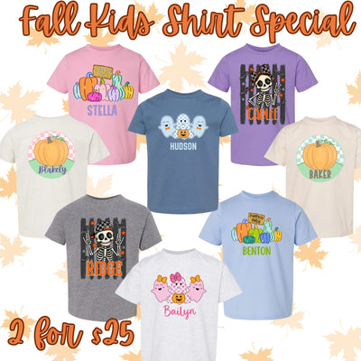 Fall Kids Shirt Special