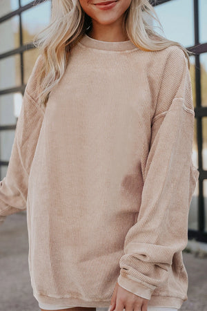 Apricot Version – "Southern Sweetheart Corduroy Sweatshirt"
