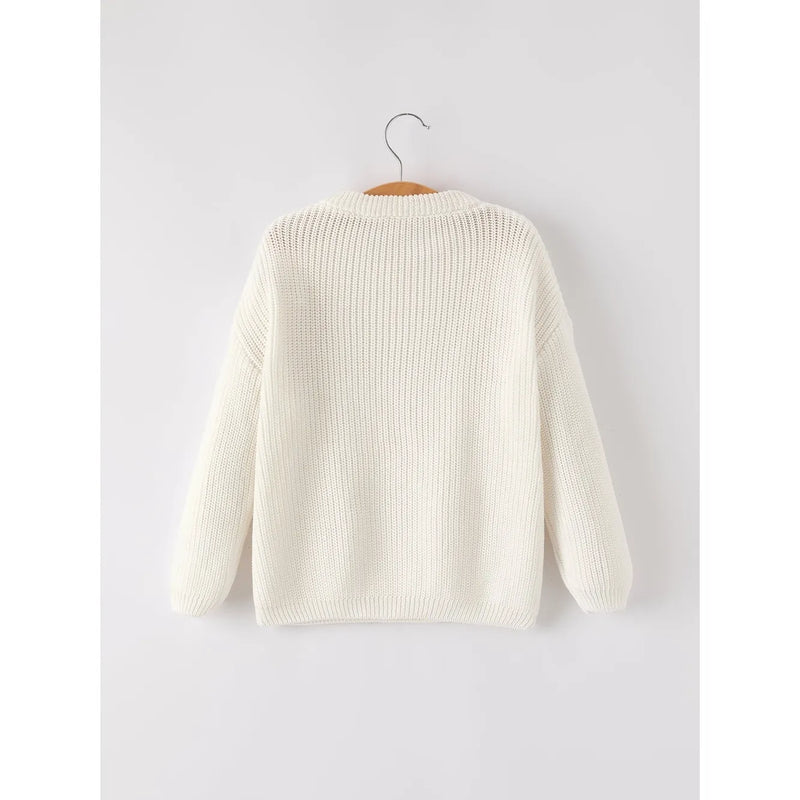 Bow Sequins Sweater - Kids