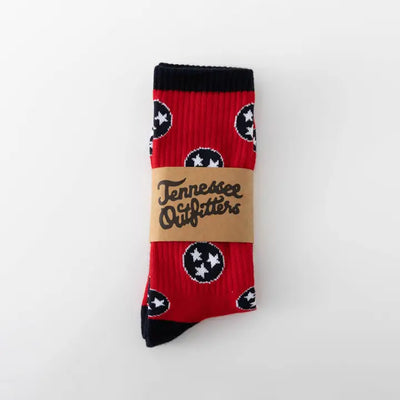 Sunset Red Tennessee Sock - TN Outfitters