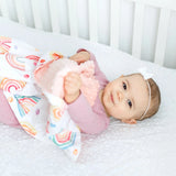 Rainbow Minky Baby Blanket