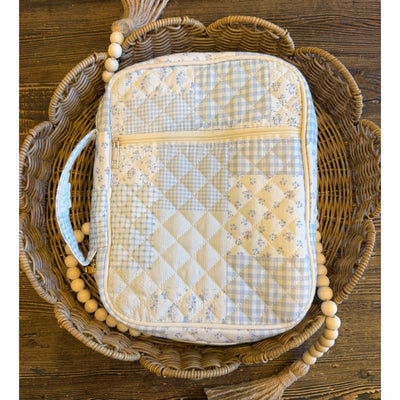 Blue Quilt Bible Cover