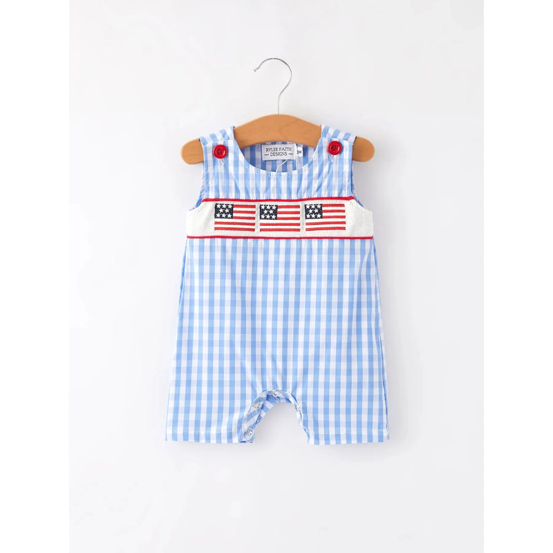 4th Of July Smocked Jon Jon