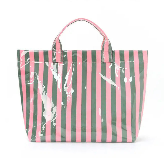 Stripe Wipeable Tote