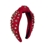 Red Pearl Top Knot Headband