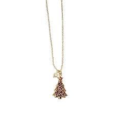 Leopard Christmas Tree Necklace