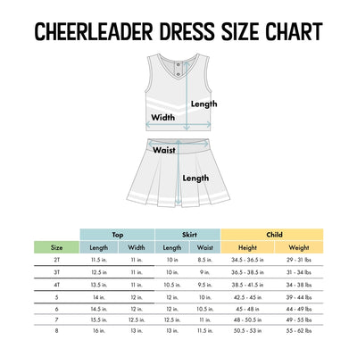 Tennessee Volunteers 3-Piece Girls Cheer Dress