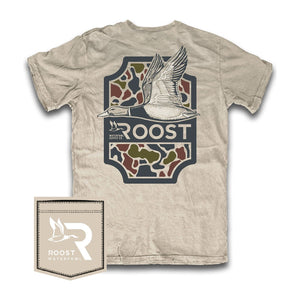 Roost Camo Shield Tee - Adult - Fieldstone