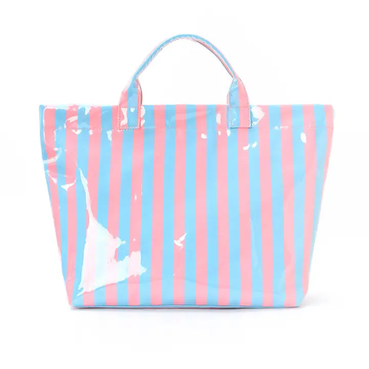 Stripe Wipeable Tote
