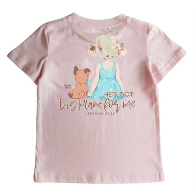 Girls' He's Got Big Plans -Short Sleeve Tee- Cardin McCoy