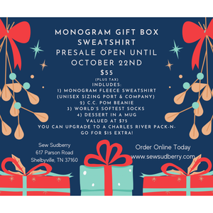 Christmas Monogram Box - Sweatshirt