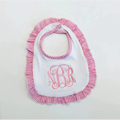 Pink Gingham Baby Set - Personalized