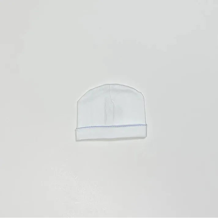 Newborn Picot Trimmed Baby Hat - Monogrammable