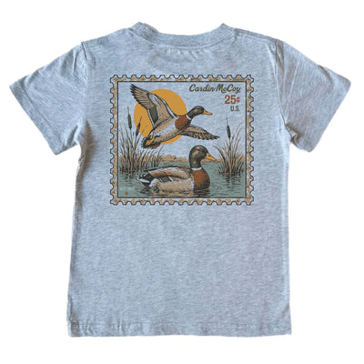 Kids' Duck Stamp Short-Sleeve Tee - Cardin McCoy - Grey