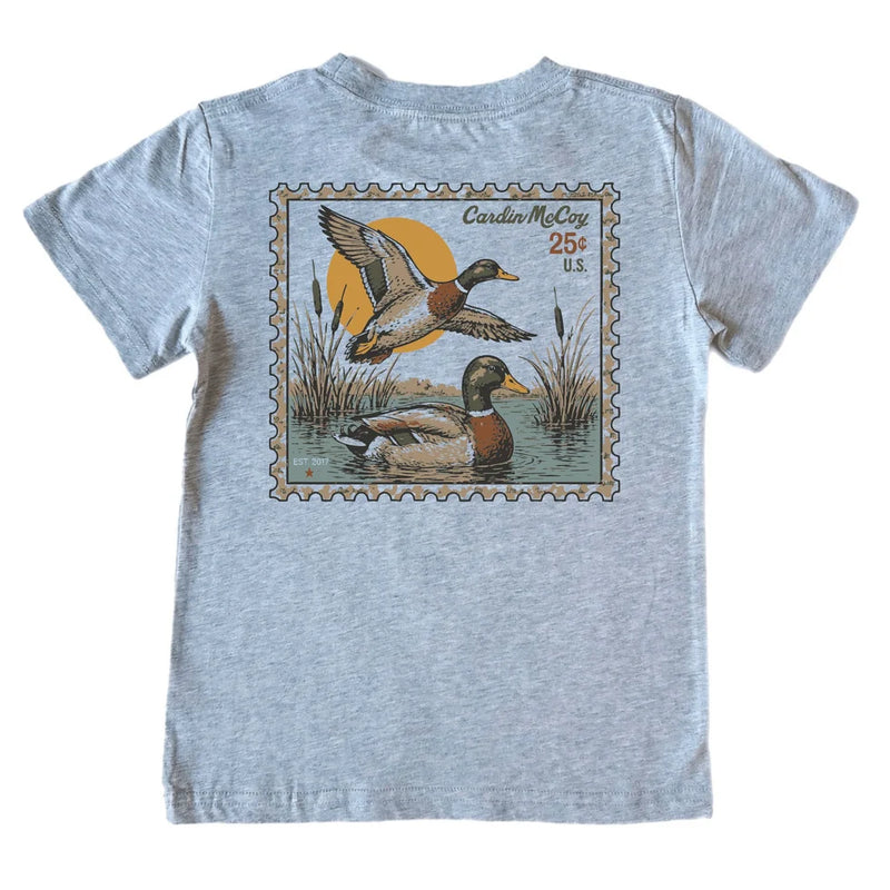 Kids' Duck Stamp Short-Sleeve Tee - Cardin McCoy - Grey