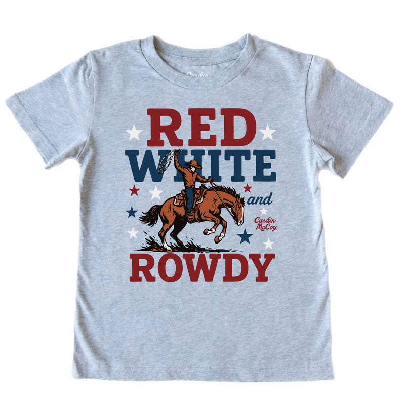 Red, White & Rowdy Short-Sleeve Tee- Cardin McCoy
