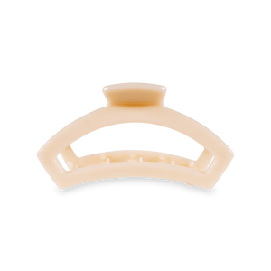 Open Almond Beige Claw Hair Clip - Teleties