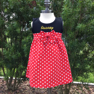 Vacation Dress - Minnie Mouse Inspired - Monogrammable