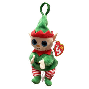 Elfonzo the Christmas Elf - TY Beanie Bellies Clip