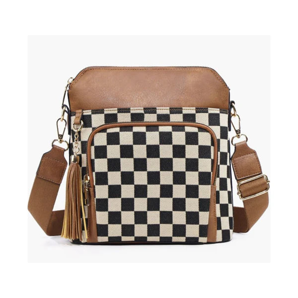 Camila Checkered Crossbody