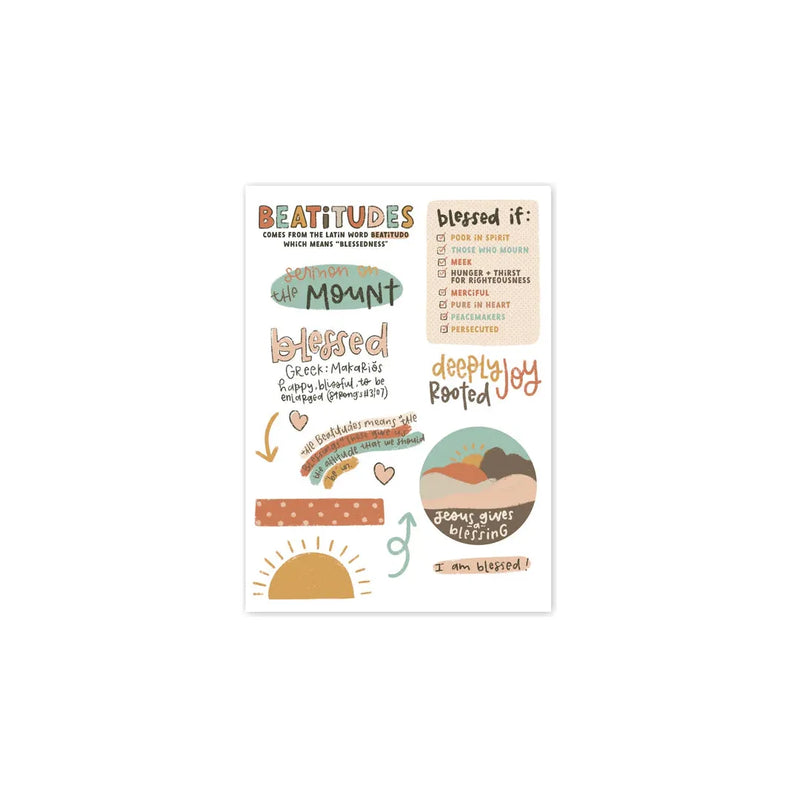 Beatitudes Sticker Sheet - Kingfolk Co